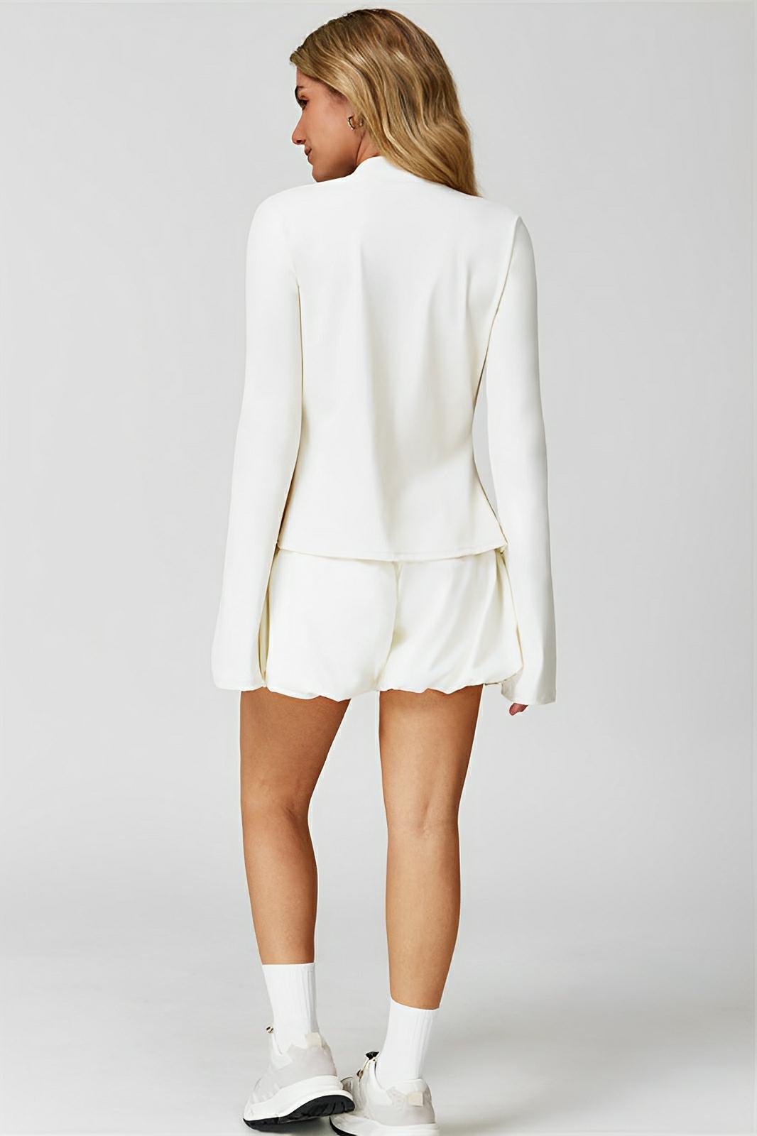 Amelia Double - Zip Flared Jacket - ProvaFit