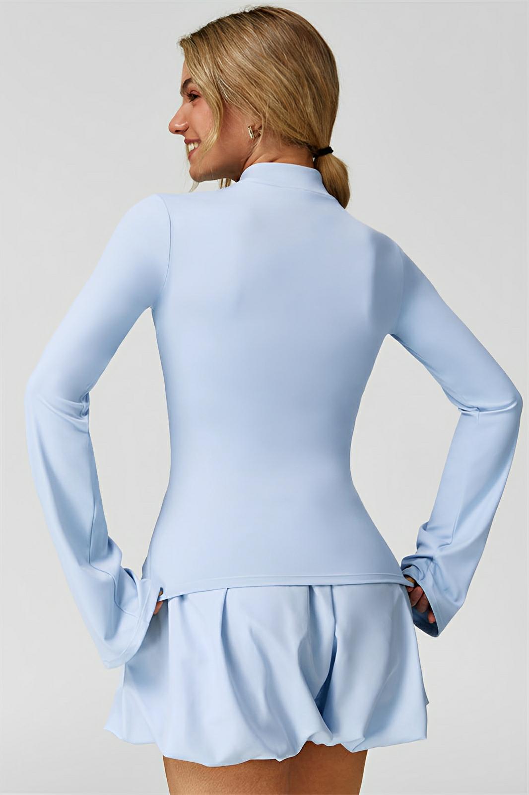 Amelia Double - Zip Flared Jacket - ProvaFit