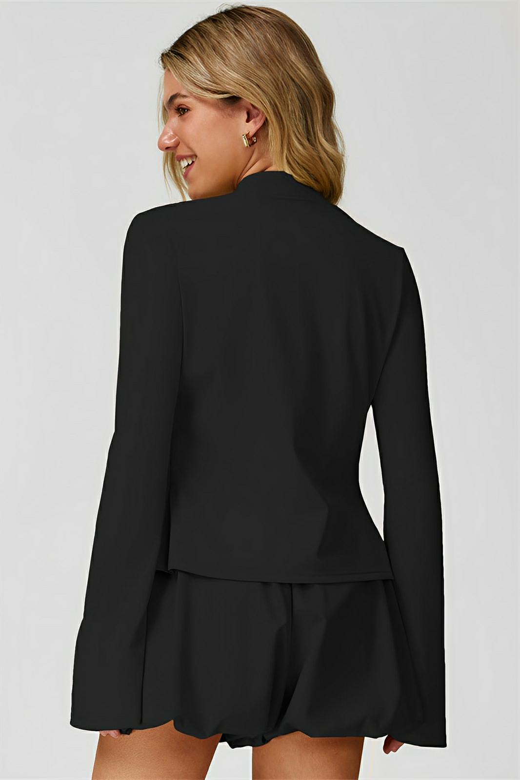 Amelia Double - Zip Flared Jacket - ProvaFit